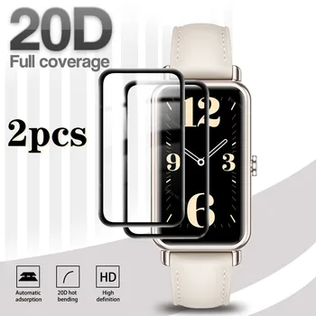 2PCS 9D Ukrivljen Mehko Zaščito Stekla Za Huawei Watch Fit Mini Smartwatch Screen Protector Film Kritje Fit Mini Smart Dodatki