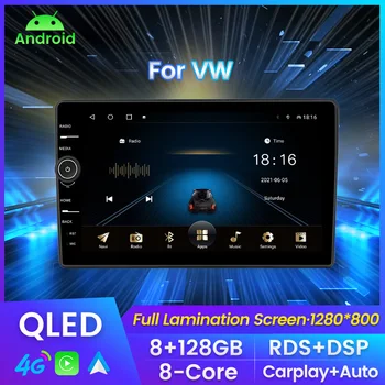 Android 11 Sistem 2 Din avtoradio GPS Za VW / Volkswagen, Škoda Octavia Golf 5 6 Touran Passat B6 Polo Jetta 2Din Radio Coche BT