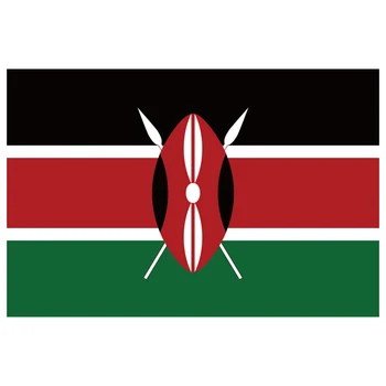 brezplačna dostava xvggdg NOVO Keniji Zastavo 3 m x 5 m, ki Visi Poliester standard Keniji Zastava Banner