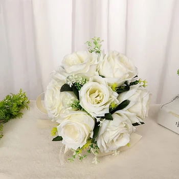 Novi Poročni Šopek Neveste Poročne Šopke Družico Šopek Umetnih Rose Poročna Ima Cvetje Za Poroko