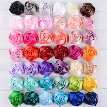 5 CM Rose Brsti Tkanine Saten Cvetje Za Poročni Šopek Boutonniere DIY Cvetje Doma Dekoracijo Lase Pribor, ki je Na Zalogi AF0018