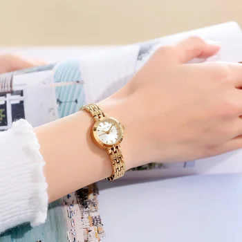 Mini Classic Golden Watch Zapestnica iz Nerjavečega Jekla Ženske Gledajo na Japonskem Quartz Majhne Ur Fino Obleko Lady Ura Dekle Darilo