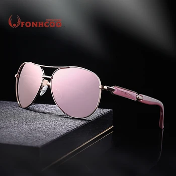 FONHCOO moda vintage sončna očala ženske kovinski moških očala voznik ogledalo modne blagovne Znamke oblikovalec new UV400 vroče žarki zaščito