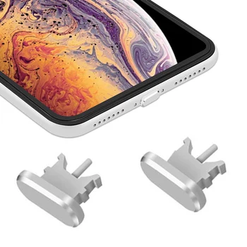 Mobilni Telefon Dodatki Prah Plug Kovine Aluminij 2 v 1 za Ipad, Iphone 12 11 Pro X XR XS Max 8 7 Plus USB Pripomočke