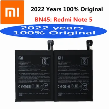 2022 Let 100% Original Baterija 4000 mah BN45 Za Xiaomi Redmi Opomba 5 Note5 Visoke Kakovosti Mobilni Telefon, Baterija,