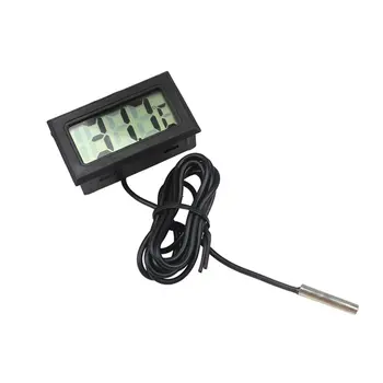 Akvarij Elektronski termometer Digitalni LCD Zaslon Voda, Termometer, Merilnik za Sonda Temperature Fish Tank Bazen Hladilnik