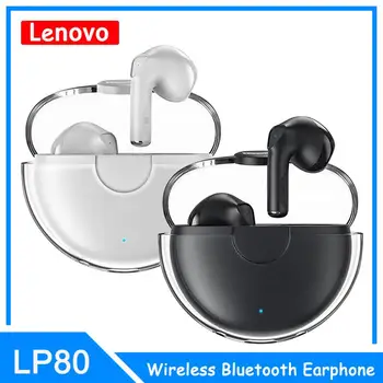 Original Lenovo LP80 Slušalke TWS Bluetooth5.0 Brezžični Športna Fitnes Vodotesne Slušalke Nizke Latence Gaming Čepkov Z Mic