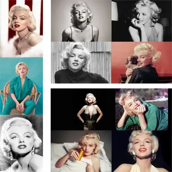 Marilyn Monroe Portret Plakati Stenske Nalepke Sijajni Papir Natisne Žive Barve Domov Dekoracijo brezplačna dostava