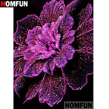 HOMFUN 5D DIY Diamond Slikarstvo Celoten Kvadratni/Krog Vaja 