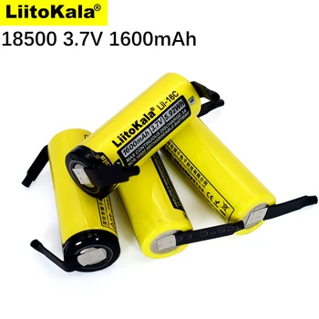 Novo LiitoKala Lii-16C 18500 1600mAh 3,7 V dc baterija za ponovno polnjenje Recarregavel litij-ionska baterija za LED svetilka+DIY Niklja