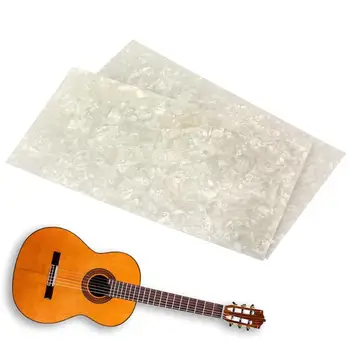 2pcs White Pearl Celuloidnih Kitara Glavo Luske 200x100x1mm Lupina, Listi Kitara Deli Za Luthier Delo, Glasbila