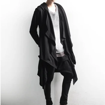 S-4XL jeseni in pozimi nove modne moške korejski moda večplastna big river hooded jakna moški mid-dolžina jopico majica