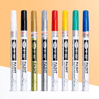 1 Paket Zhongbai SP150 za 0,7 Grafiti Plakat Anime Zlato Pero Marker 8-barvni Nepremočljiva Ročno poslikano Barve Multi-funkcijo Pero