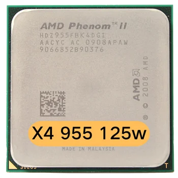 AMD Phenom II X4 955 3.2 GHz 125w Quad-Core CPU Procesor HDX955WFK4DGM/HDX955WFK4DGI Socket AM3 AMD Phenom II X4 955 3.2 GHz 9