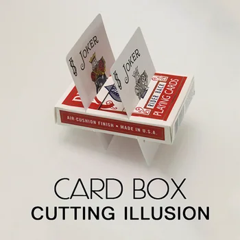 Kartonasta Škatla Rezanje Iluzijo Enostavno Narediti Takoj Ponastavi Popolnoma zaprti Poker Kartico čarovniških Trikov Prevara Iluzije Blizu