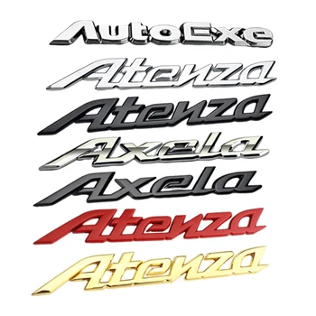 Kovinski 3D Autoexe Avto Nalepke Zadaj Prtljažnik Chrome Simbol za Mazda Atenza Axela Pismo 4 3 5 6 CX-5 CX3 MX-5 RX8 RX7 323 626 Hitrost