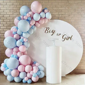 110pcs Macaron Blue Balon Garland Arch Spolu Razkrije Baby Roza Ballon Valentinovo Baby Tuš Rojstni dan, Poroko Dekor