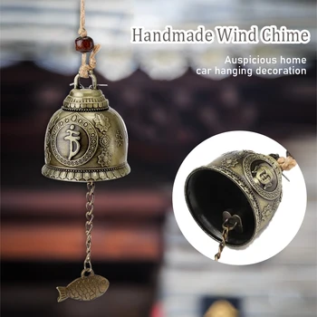 Vintage Zlitine Kip Bude Bell Blagoslov Feng Shui Wind Chime za Srečo Sreča Obrti Doma Avto Visi Dekor