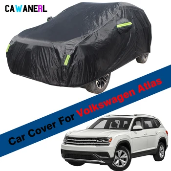 Nepremočljiva Avto Kritje Za Volkswagen VW Teramont Atlas Prostem Soncu Odtenek Anti-UV, Dež, Sneg, Prah Zaščito SUV Pokrov