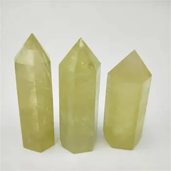 Vroče prodajo! Naravni citrine quartz crystal palico točke rumena kvarčni kristali točke reiki zdravljenje
