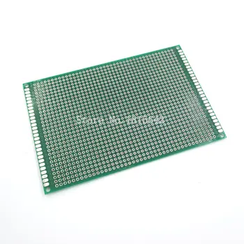 2PCS 8X12cm 8*12 cm, Dvojni Stranski Prototip pcb Breadboard Univerzalno Tiskano Vezje za Arduino 1.6 mm 2.54 mm Steklo
