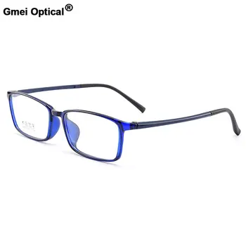Gmei Optični Urltra-Lahka TR90 Polno Platišča Kvadratnih Moške Optična Očala Okvir Žensk Plastičnih Kratkovidnost Presbyopia Očala M2005